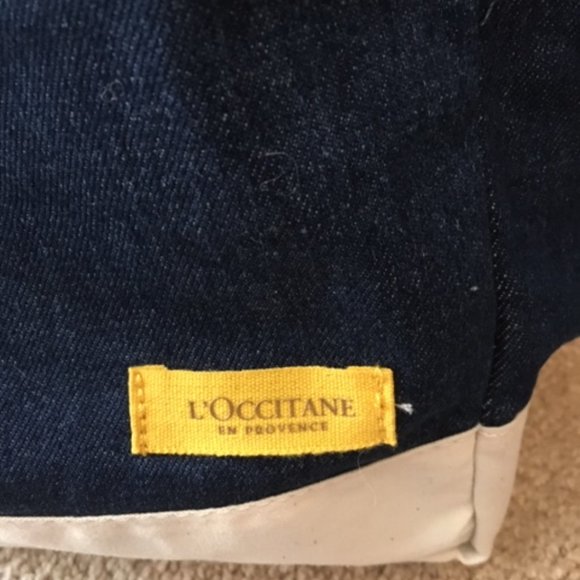 L'Occitane en Provence Denim/Canvas Tote Travel Shopping Bag 12"x14" - Picture 5 of 10